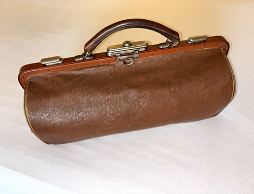 Vintage braune arzttasche - vintage,