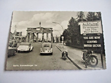 PK Berlin Brandenburger Tor British Sector West Berlin  Ansichtskarte Postkarte