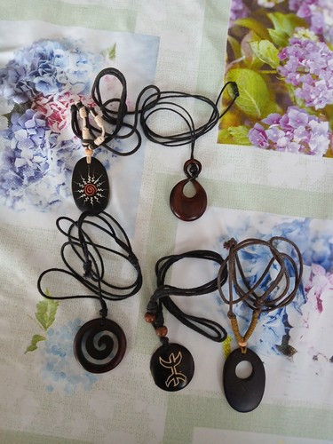 Holzschmuck konvolut dunkles - holzschmuck,