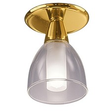 Eglo Halogen Einbauleuchte Spot Spike 1 Messing glänzend 40W G9 warmweiß 2700K