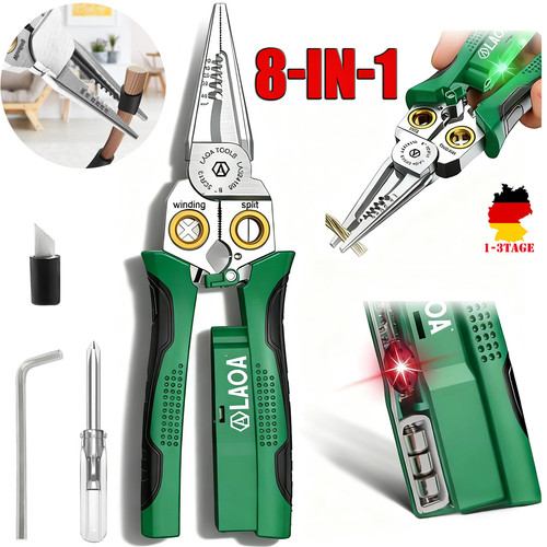 Abisolierzange mit - in, 1