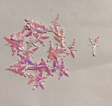 30 Elfen aus Stoff *** rosa Effektfolie basteln Karten Kerzen Deko Vasen