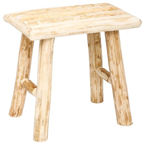 Holzhocker rechteckiger - -,