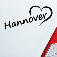 Auto Aufkleber Hannover Herz