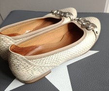 TOLLE PUMPS GR.38,5 WEIT G  VON GABOR COMFORT ECHT LEDER SCHLANGENLEDER-OPTIK