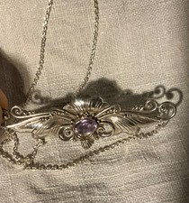 Halskette Silber Amethyst