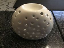 Tiziano  Windlicht Keramik Weiß  Tartwarmer