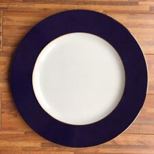 Großer Platzteller Limoges Medard de Noblat Cyrianthe 31cm blau Goldrand TOPP