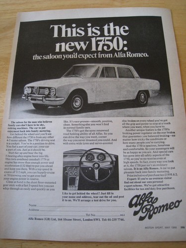 Alfa romeo 1750 limousine - romeo,