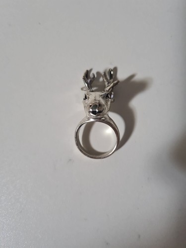 Hirsch ring silber ohne - ring, (ohne
