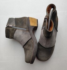 Ausgefallene ART Company Stiefeletten - Gr. 37 - grau - Absatz Holz