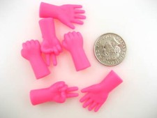 6 rosa Stricknadeln