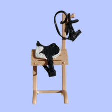 Schleich Sattel mit Zaumzeug „Dressur“ Schwarz