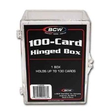 BCW 100 Card Hinged Box OVP