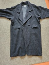 Ulrike Ecker Design Wien Klassischer OversWollmantel bez Knöpfe Gr. XL Neuwertig
