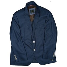 DIGEL Herren Jacke Sakko Blazer Business Hochzeit Anzug kurz 50 L Navi blau edel