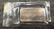 1 oz Degussa Silberbarren