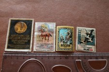 vier alte Reklamemarken Malmö. Stuttgart usw