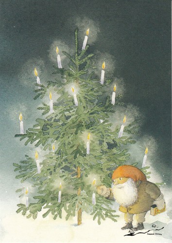 Postkarte tomte tummetott - postkarte:,