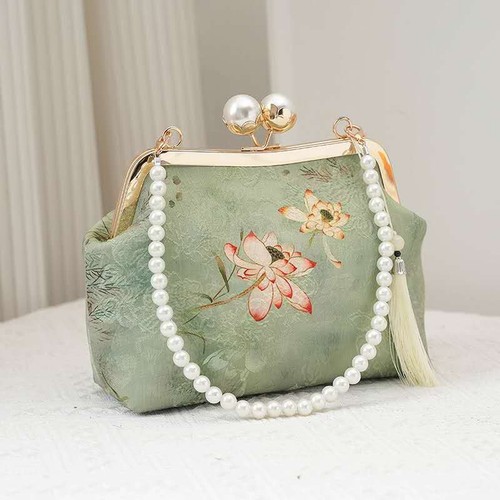 Handtasche handarbeit bestickt - handtasche,