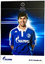 RAUL FC Schalke 04 handsignierte Autogrammkarte AK Saison 2010/11  S04 - SELTEN