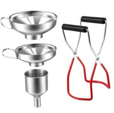 Einkochgläser Heber Einkochen Einmachen Einwecken Glasheber Glaszange + Trichter