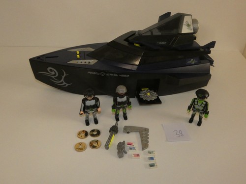 Playmobil agenten boot schiff - agenten,