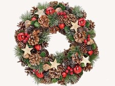 Weihnachtskranz Sterne Kugeln