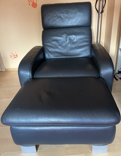 Moderner schwarzer liegesessel - moderner,