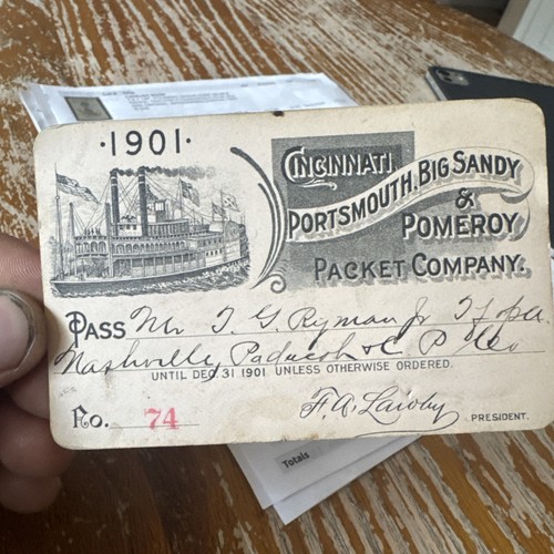 1901 dampfschiff pass - 1901,