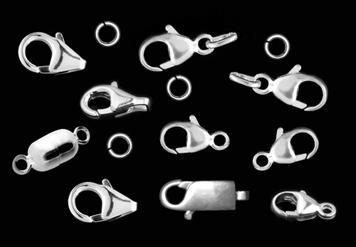 925 echt silber karabiner - silber,