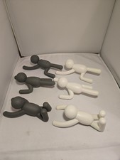 Umbra Wandhaken Buddy 3er Set dunkelgrau 3er Set Weiß Garderobenleiste Haken 