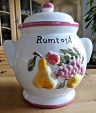 RUMTOPF, WEIßE KERAMIK MIT