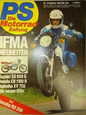 PS Motorrad Zeitung 10 / 80 1980, Yamaha RD 350, BMW RT Gespann, AME Chopper