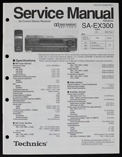 Original TECHNICS SA-EX300 Receiver Service Manual / Reparatur Anleitung o186