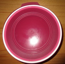 Tupper Tupperware Schüssel Quadro rund, pink 1,5 Liter Plätzchen  Dose Lagerware