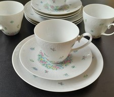 Rosenthal " Romanze " Kaffeegedeck bunt Porzellan Björn Wiinblad 