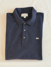 Lacoste Poloshirt Slim Fit kurzer Arm Blau Größe FR 5 US L