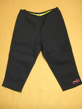 Hot Leg Damen Hose zum Abnehmen, Schlankheitshosen Gr. M/EUR 38 schwarz Neopren