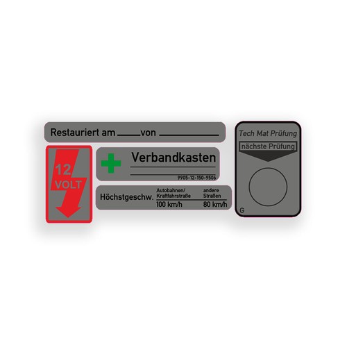 Aufkleber set motorrad - set,