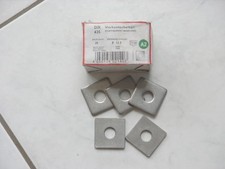 Vierkantscheiben Unterlegscheiben,Ø 13,5/M12,Din 436, V2A 38x38,Neu s.Beschreibg