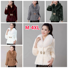 Damen Kunst Fox Pelz Jacke