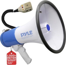 Pyle Megaphon mit 50 Watt Sirene, Signalhorn– Siren Megaphone– Megafon mit Aufna