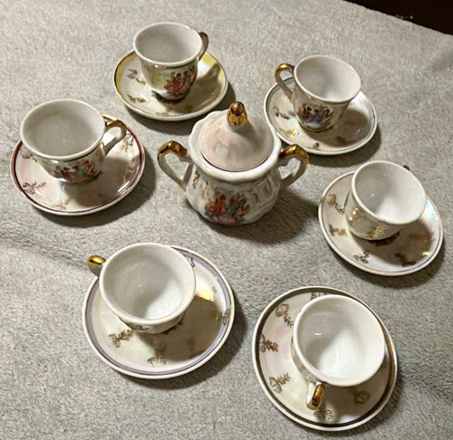 Vintage porzellan mokkaservice - vintage,