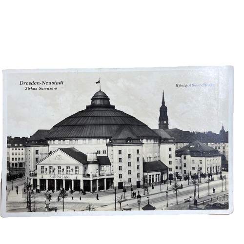 Postkarte dresden zirkus - dresden,