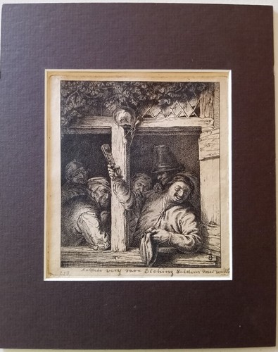 Adriaen van ostade etching - van,