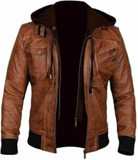 Herren hellbraun biker - herren,