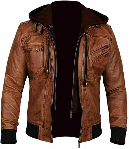 Herren hellbraun biker - herren,