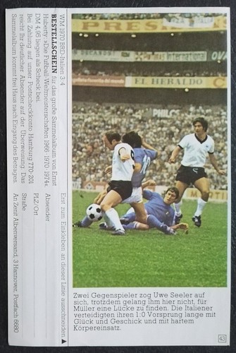 1970 brd italien 3 - wm, 3:4