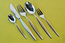 WMF CAPRI - CROMARGAN mit Goldauflage -1 (von 6) TAFELBESTECKSETS 5-teilig -TOPP